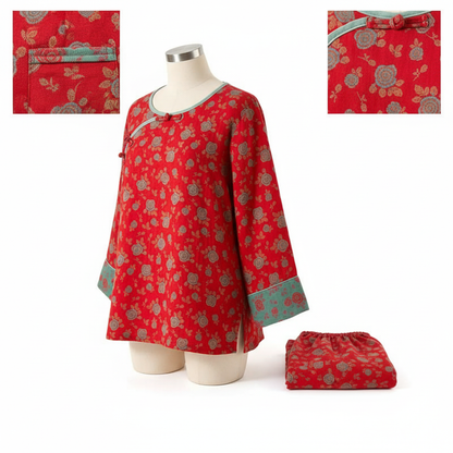 Ensemble Vintage Oriental Rose