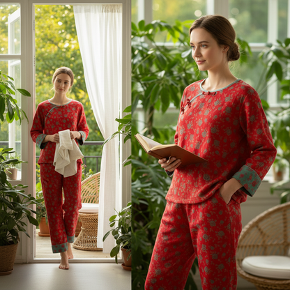 Ensemble Vintage Oriental Rose