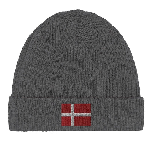 Bonnet en Coton – Drapeau du Danemark – Broderie
