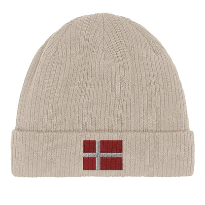 Bonnet en Coton – Drapeau du Danemark – Broderie