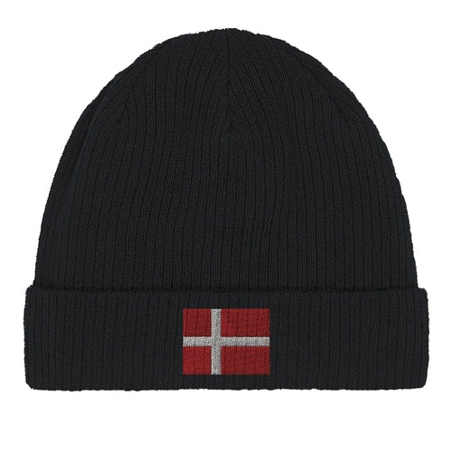 Bonnet en Coton – Drapeau du Danemark – Broderie