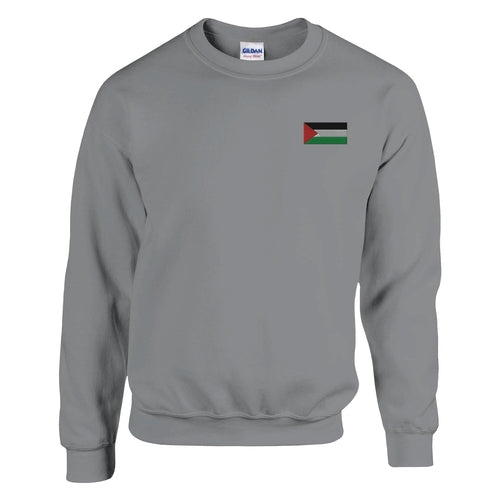 Sweat-shirt Drapeau de la Palestine en broderie