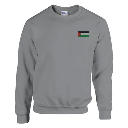 Sweat-shirt Drapeau de la Palestine en broderie
