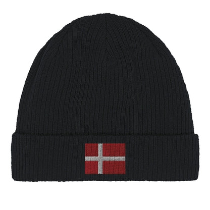 Bonnet en Coton – Drapeau du Danemark – Broderie